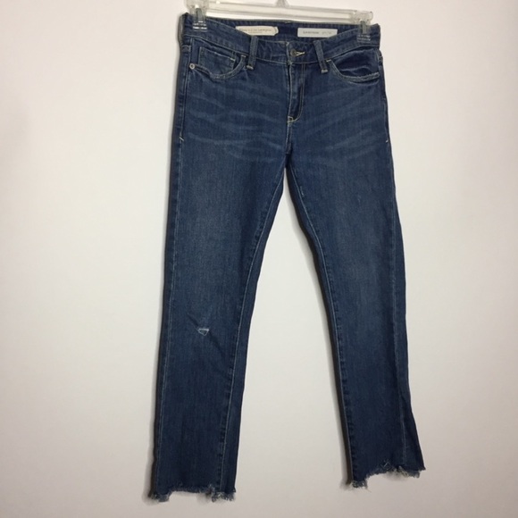 Anthropologie Pilcro Slim Boyfriend Jeans 25 Blue - Picture 11 of 11